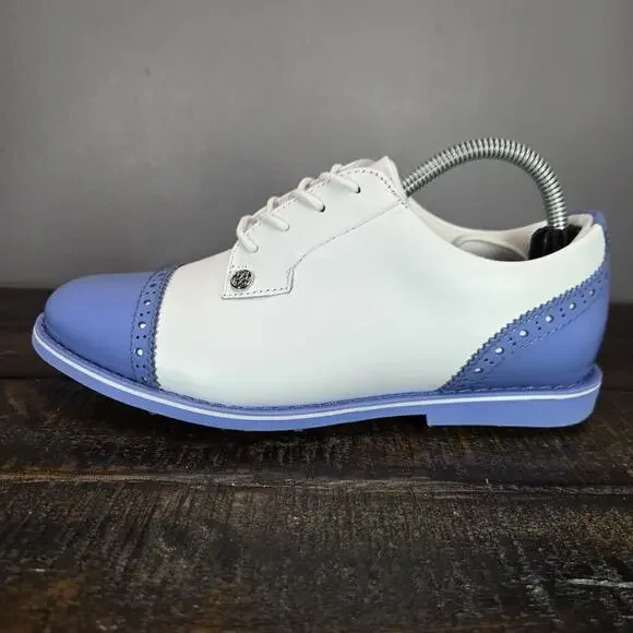 NEW G/Fore Gfore G4 Fore Gallivanter Womens Size 6.5 Golf Shoes White Blue - Picture 7 of 12